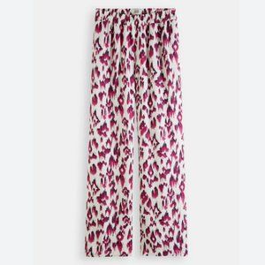 Scotch & Soda Gia Mid-rise Wide-leg Printed Elasticated Trousers NWT